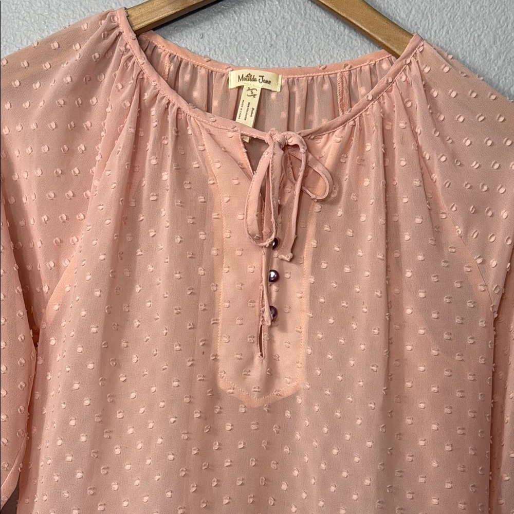 Matilda Jane Women's Peach Blouse